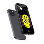 melt smile back phone cover | glass case for iphone 13 mini