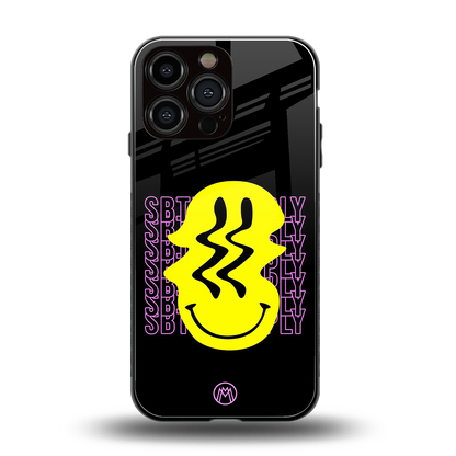 melt smile back phone cover | glass case for iphone 13 pro max