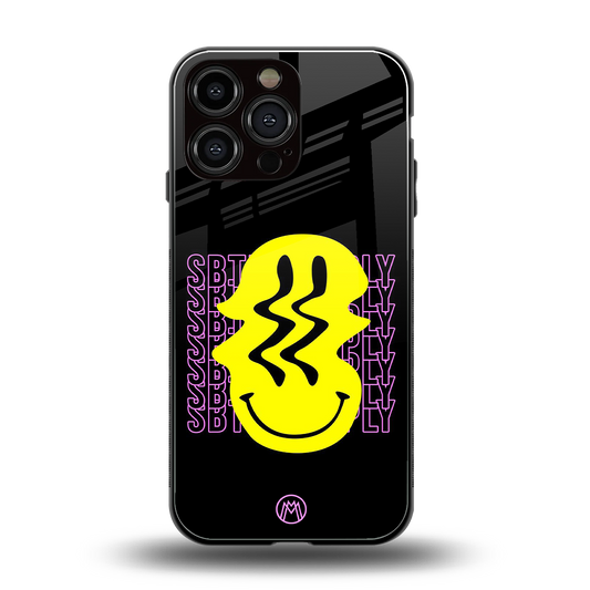 melt smile back phone cover | glass case for iphone 13 pro max