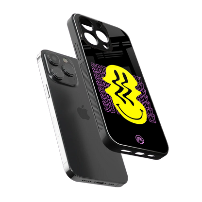 melt smile back phone cover | glass case for iphone 13 pro max
