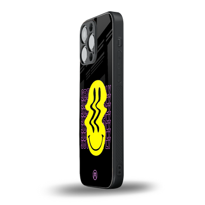 melt smile back phone cover | glass case for iphone 13 pro max