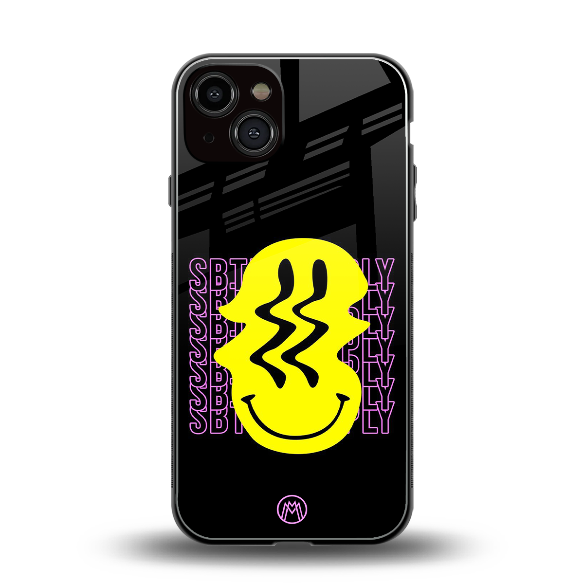 melt smile back phone cover | glass case for iphone 13