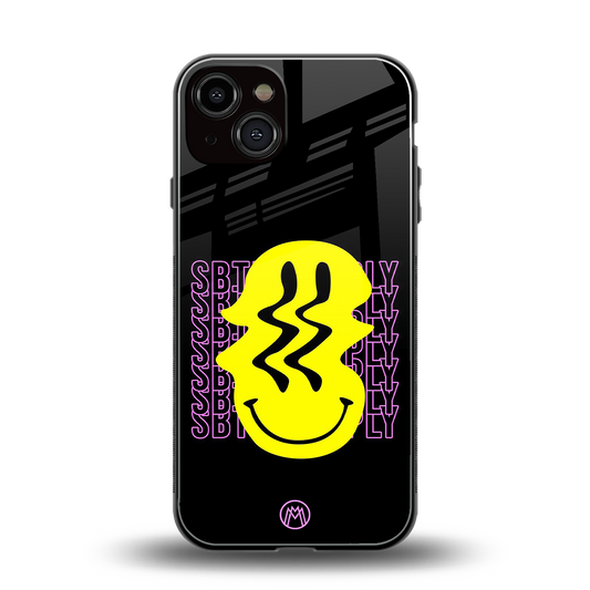 melt smile back phone cover | glass case for iphone 13
