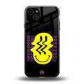 melt smile back phone cover | glass case for iphone 14 plus