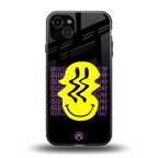 melt smile back phone cover | glass case for iphone 14 plus
