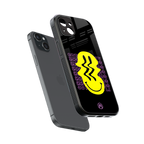melt smile back phone cover | glass case for iphone 14 plus