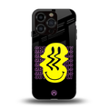 melt smile back phone cover | glass case for iphone 15 pro