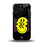 melt smile back phone cover | glass case for iphone 15 pro