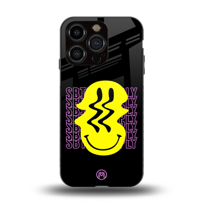 melt smile back phone cover | glass case for iphone 15 pro