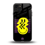 melt smile back phone cover | glass case for iphone 15