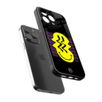 melt smile back phone cover | glass case for iphone 15 pro
