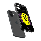melt smile back phone cover | glass case for iphone 16 plus