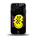 melt smile back phone cover | glass case for iphone 16 pro max