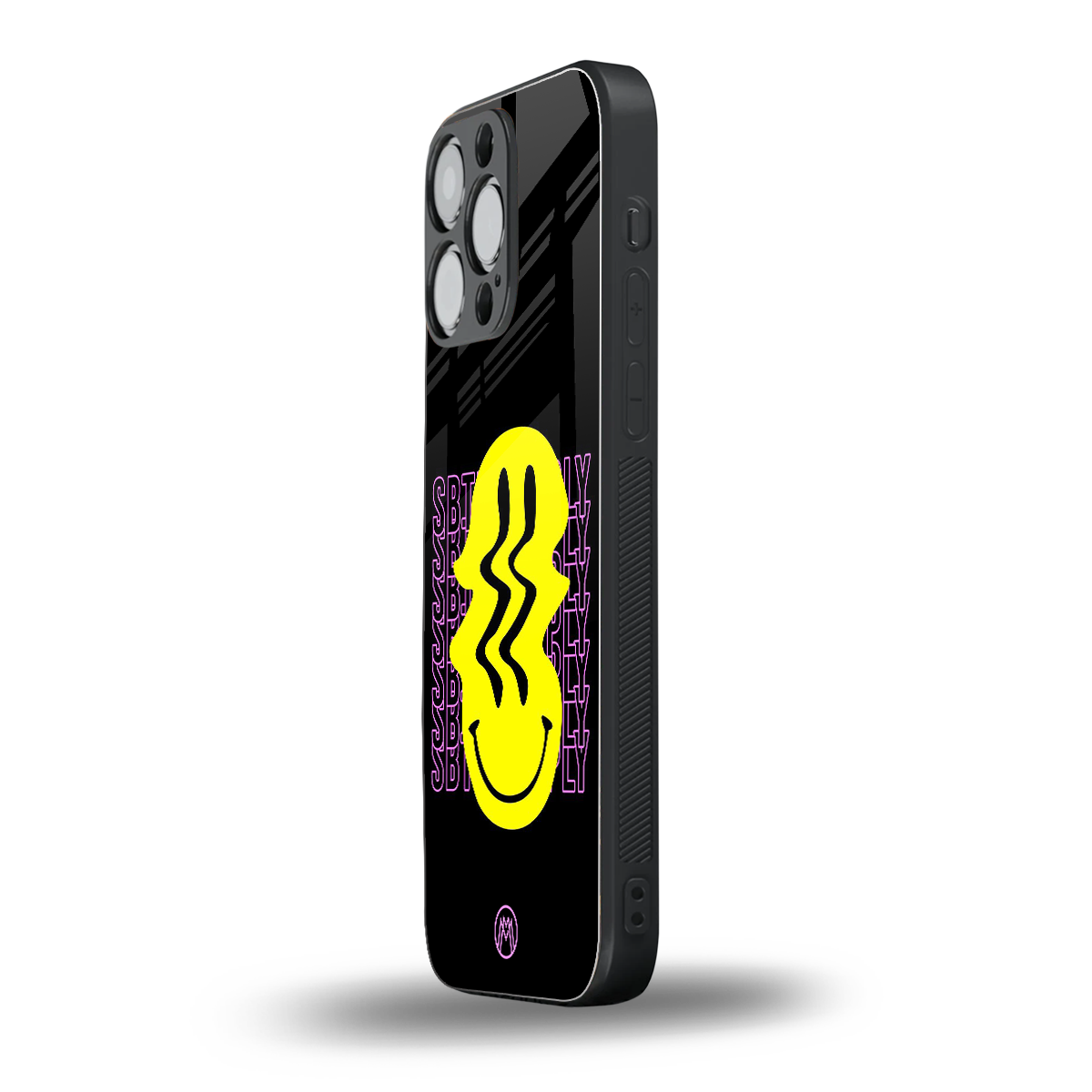 melt smile back phone cover | glass case for iphone 16 pro max