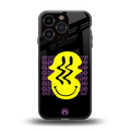 melt smile back phone cover | glass case for iphone 16 pro