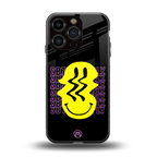 melt smile back phone cover | glass case for iphone 16 pro