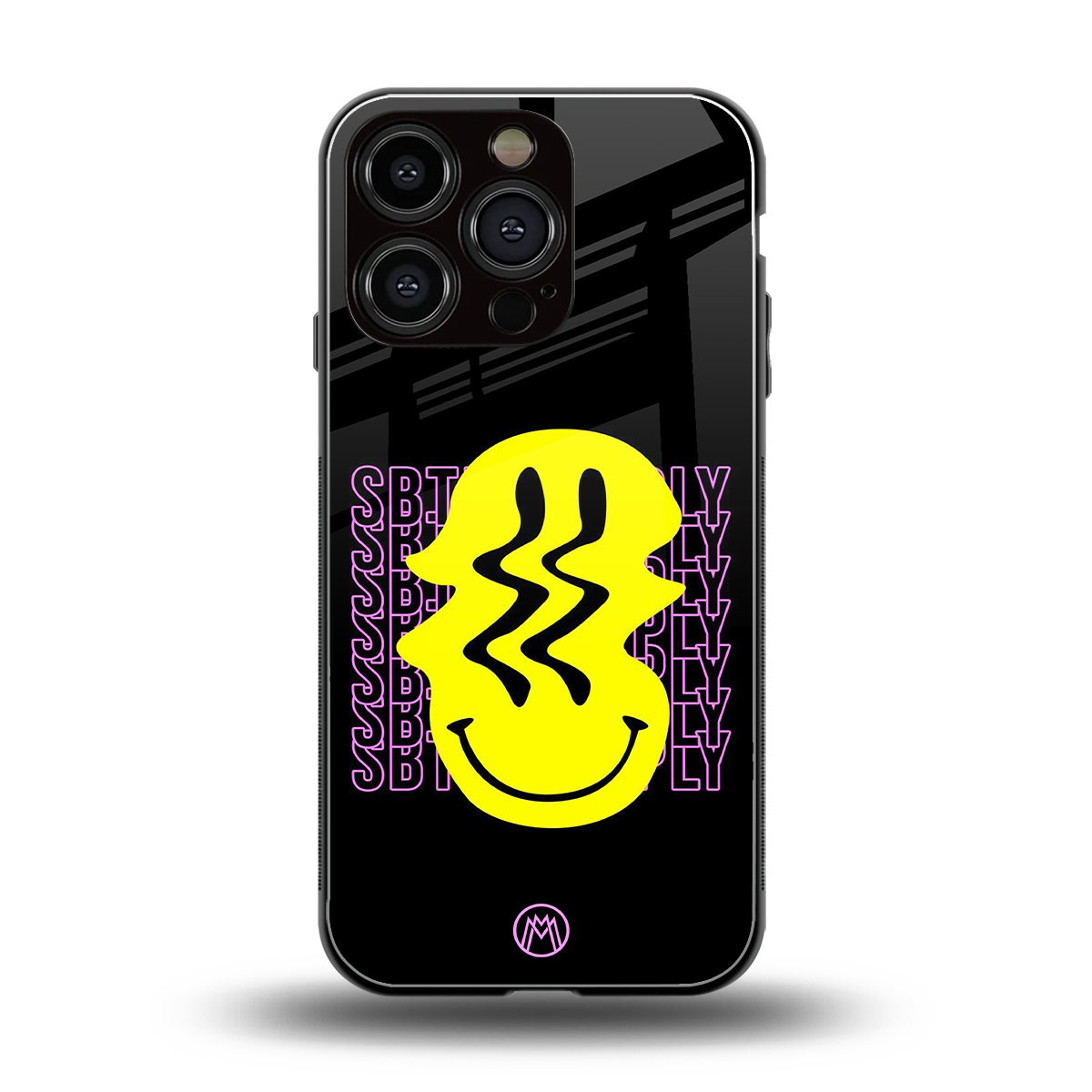 melt smile back phone cover | glass case for iphone 16 pro