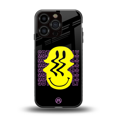 melt smile back phone cover | glass case for iphone 16 pro