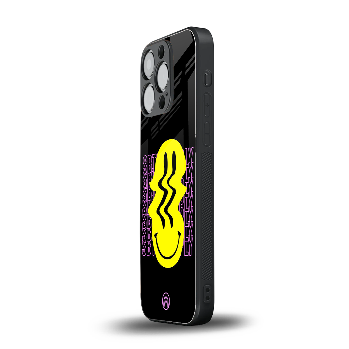 melt smile back phone cover | glass case for iphone 16 pro