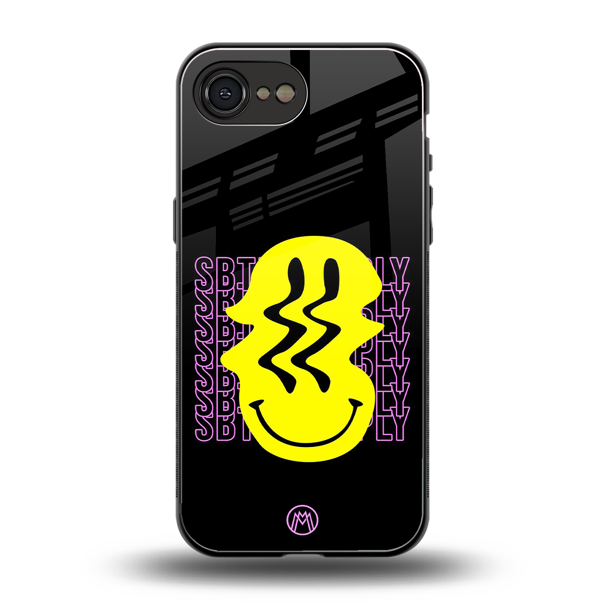 melt smile back phone cover | glass case for iphone 16e