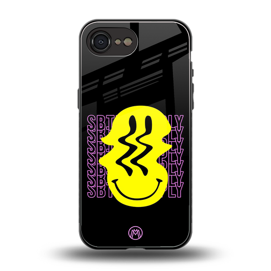 melt smile back phone cover | glass case for iphone 16e