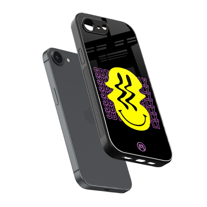 melt smile back phone cover | glass case for iphone 16e