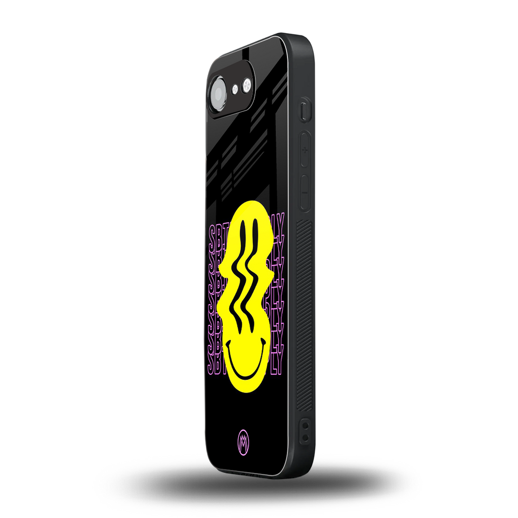 melt smile back phone cover | glass case for iphone 16e