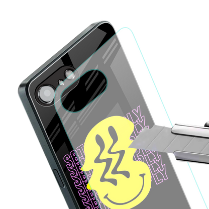 melt smile back phone cover | glass case for iphone 16e