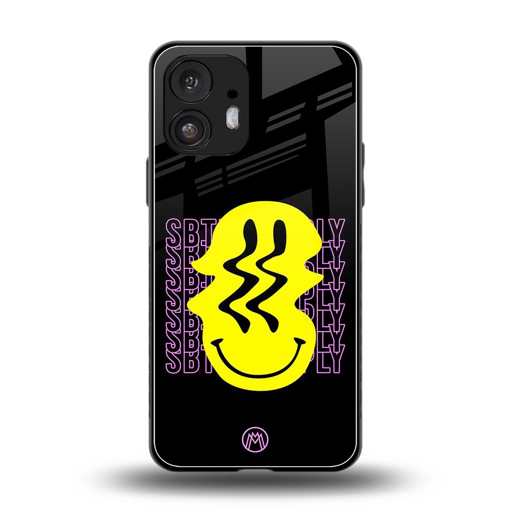 melt smile back phone cover | glass case for nothing phone 2