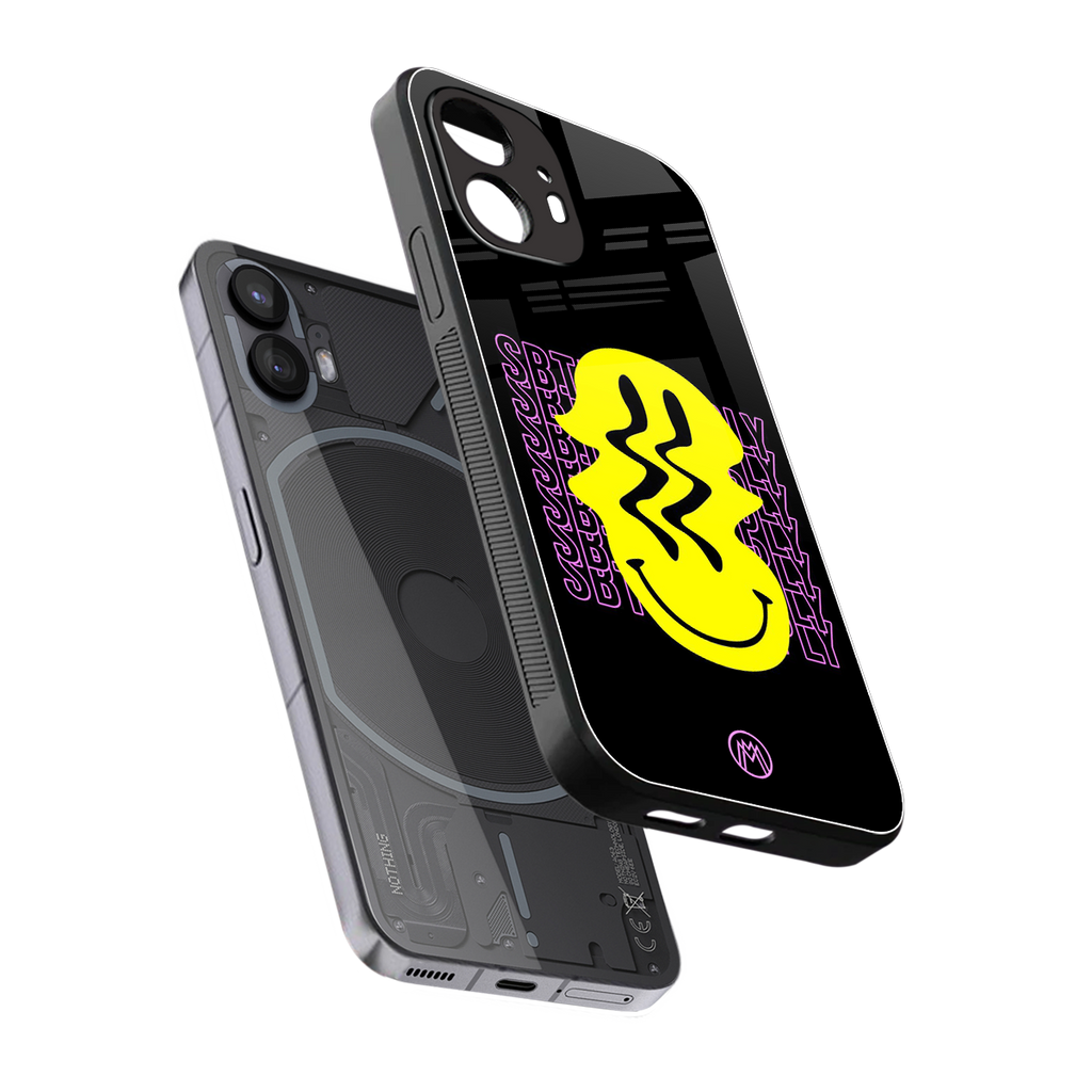 melt smile back phone cover | glass case for nothing phone 2