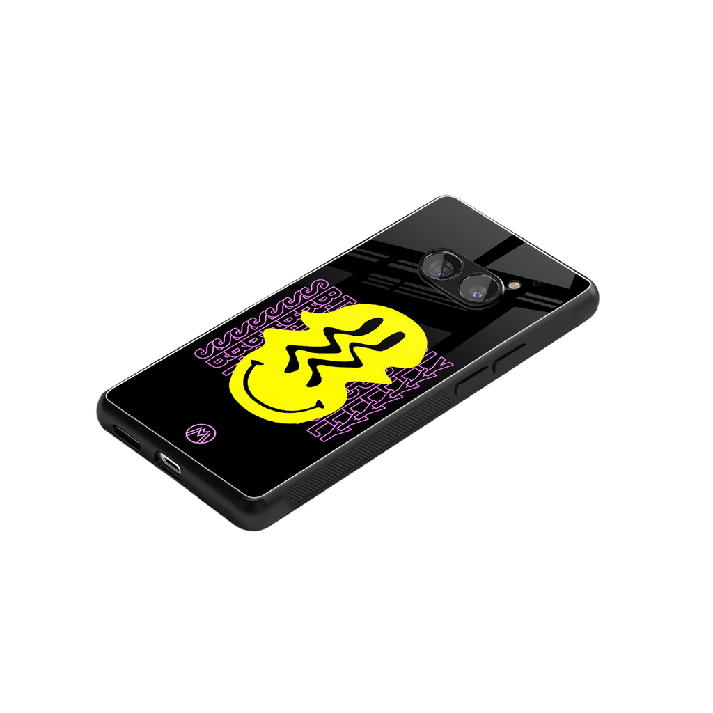 melt smile back phone cover | glass case for nothing phone 2a