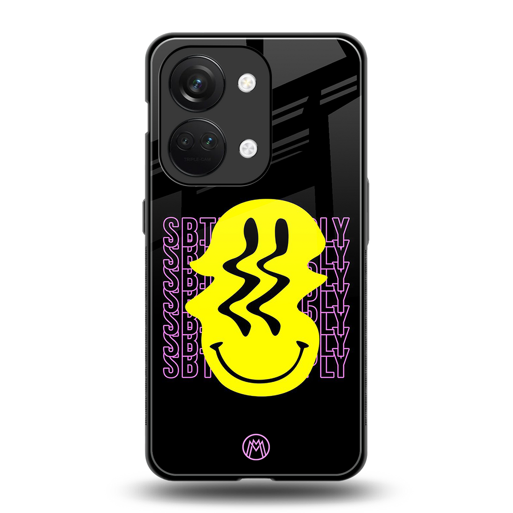melt smile back phone cover | glass case for oneplus nord 3