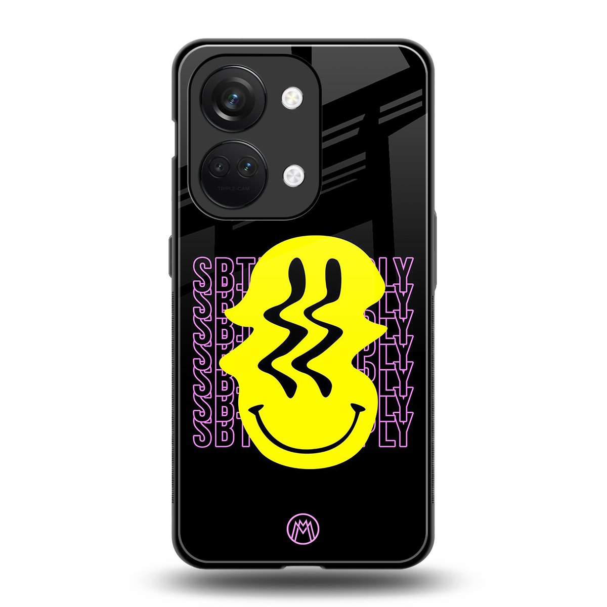 melt smile back phone cover | glass case for oneplus nord 3