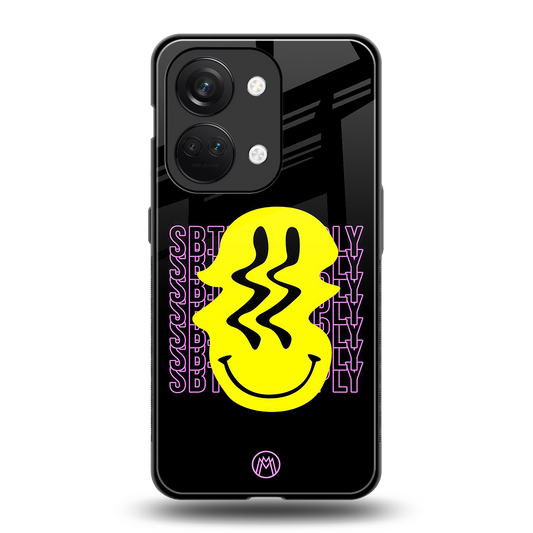 melt smile back phone cover | glass case for oneplus nord 3