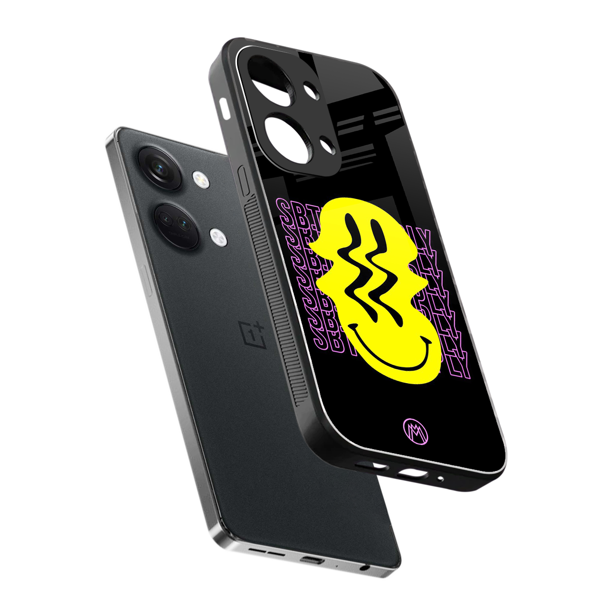 melt smile back phone cover | glass case for oneplus nord 3