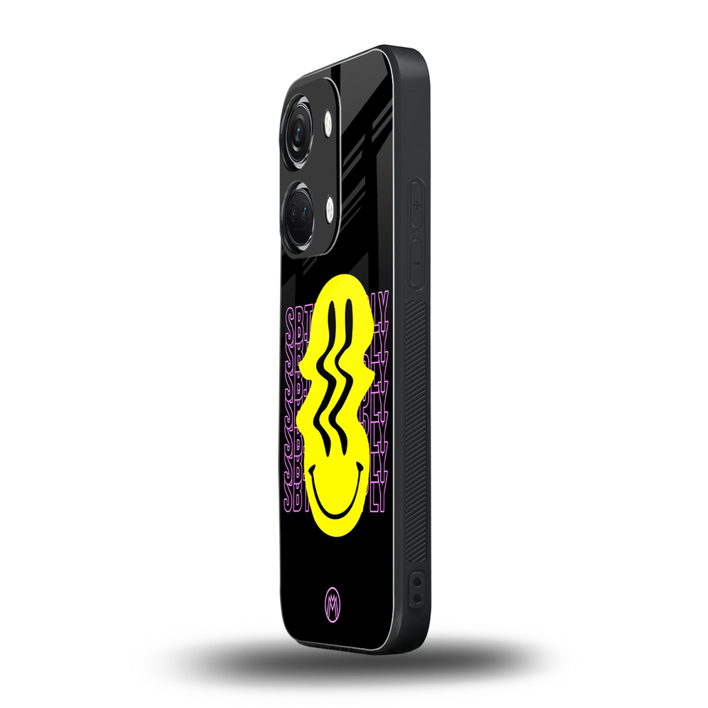 melt smile back phone cover | glass case for oneplus nord 3