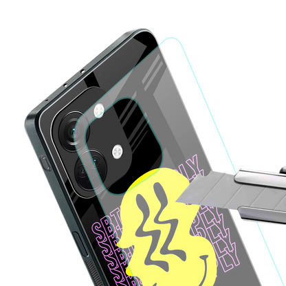 melt smile back phone cover | glass case for oneplus nord 3