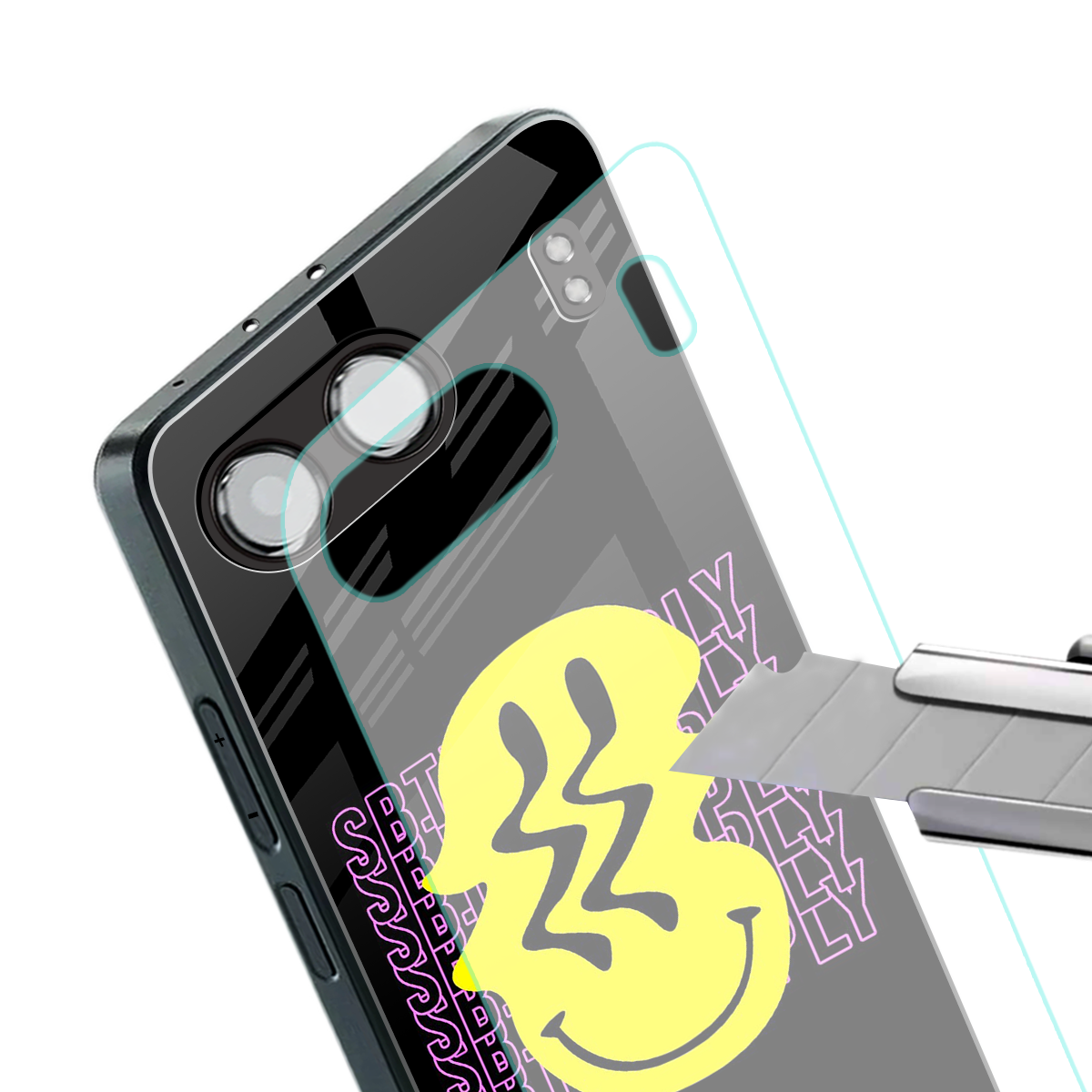 melt smile back phone cover | glass case for oneplus nord 4
