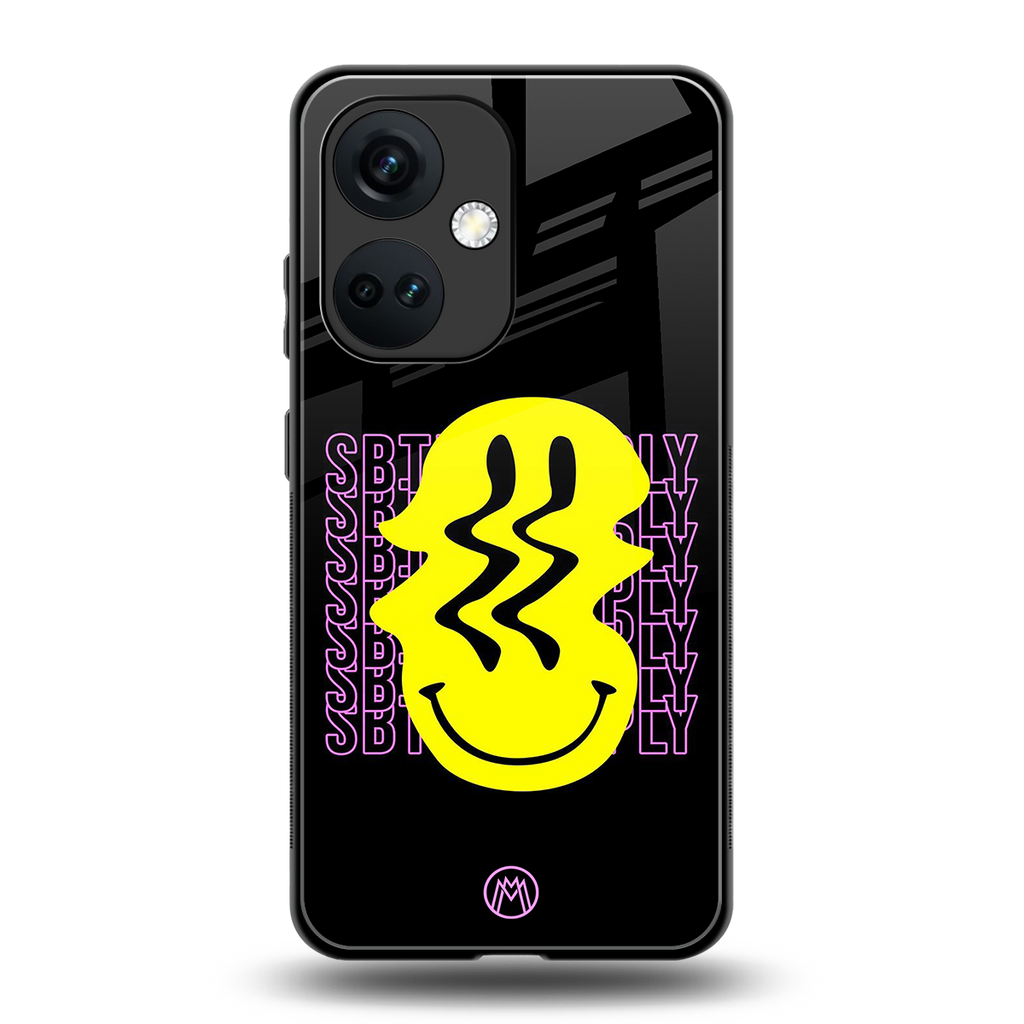 melt smile back phone cover | glass case for oneplus nord ce 3