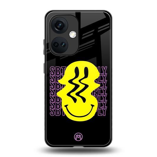 melt smile back phone cover | glass case for oneplus nord ce 3