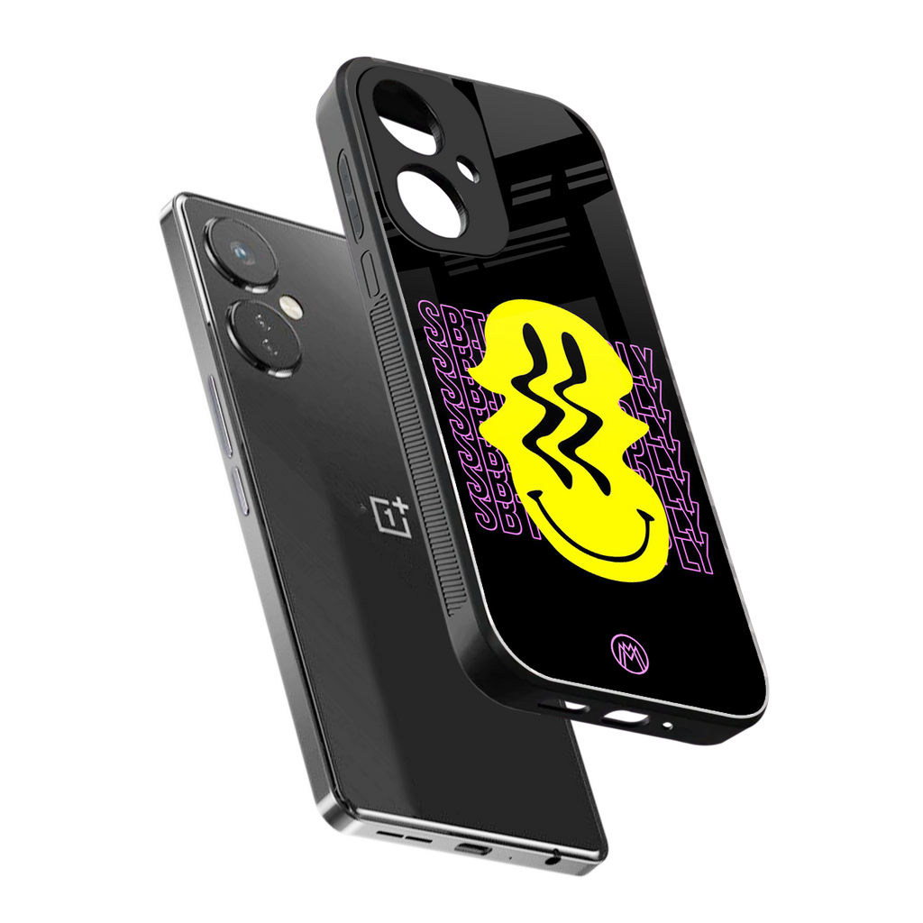 melt smile back phone cover | glass case for oneplus nord ce 3