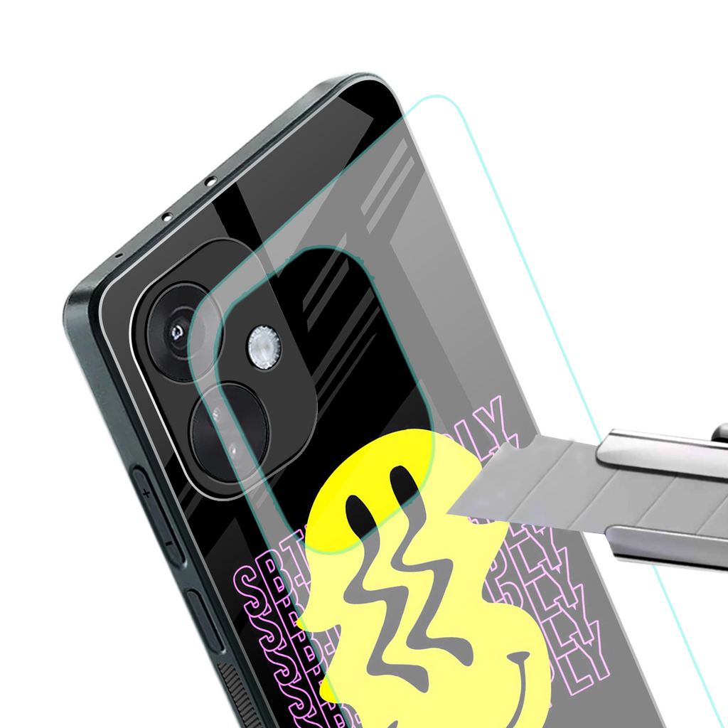 melt smile back phone cover | glass case for oneplus nord ce 3