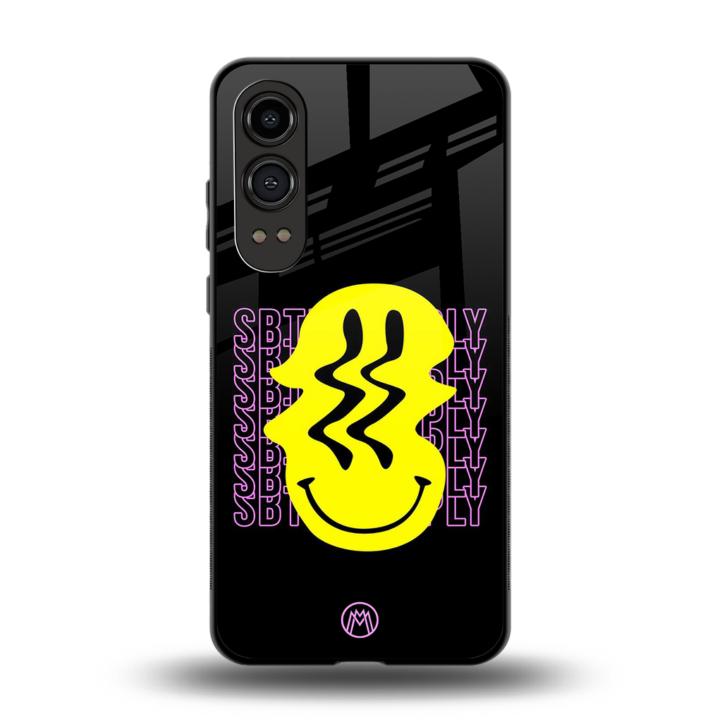 melt smile back phone cover | glass case for oneplus nord ce 4 lite