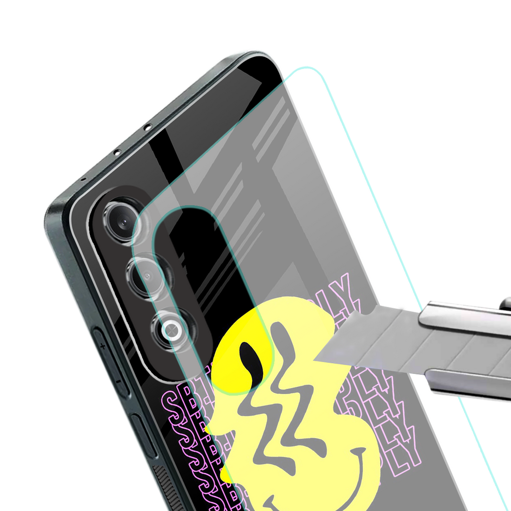 melt smile back phone cover | glass case for oneplus nord ce 4