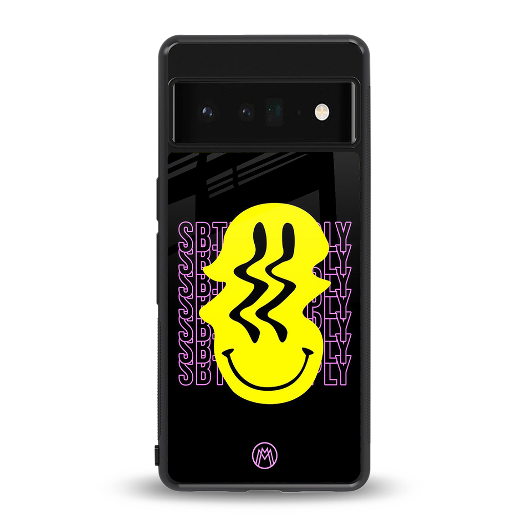 melt smile back phone cover | glass case for google pixel 6 pro