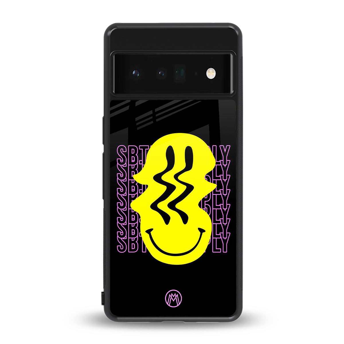 melt smile back phone cover | glass case for google pixel 6 pro