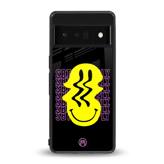melt smile back phone cover | glass case for google pixel 6 pro