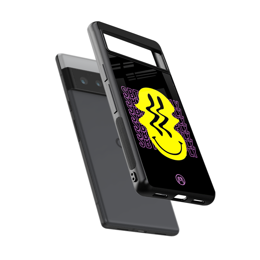 melt smile back phone cover | glass case for google pixel 6 pro