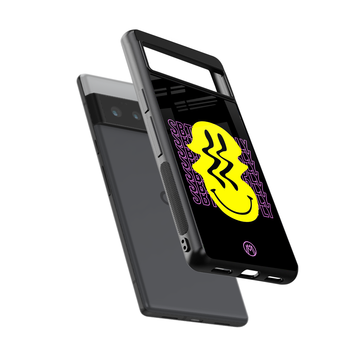 melt smile back phone cover | glass case for google pixel 6 pro