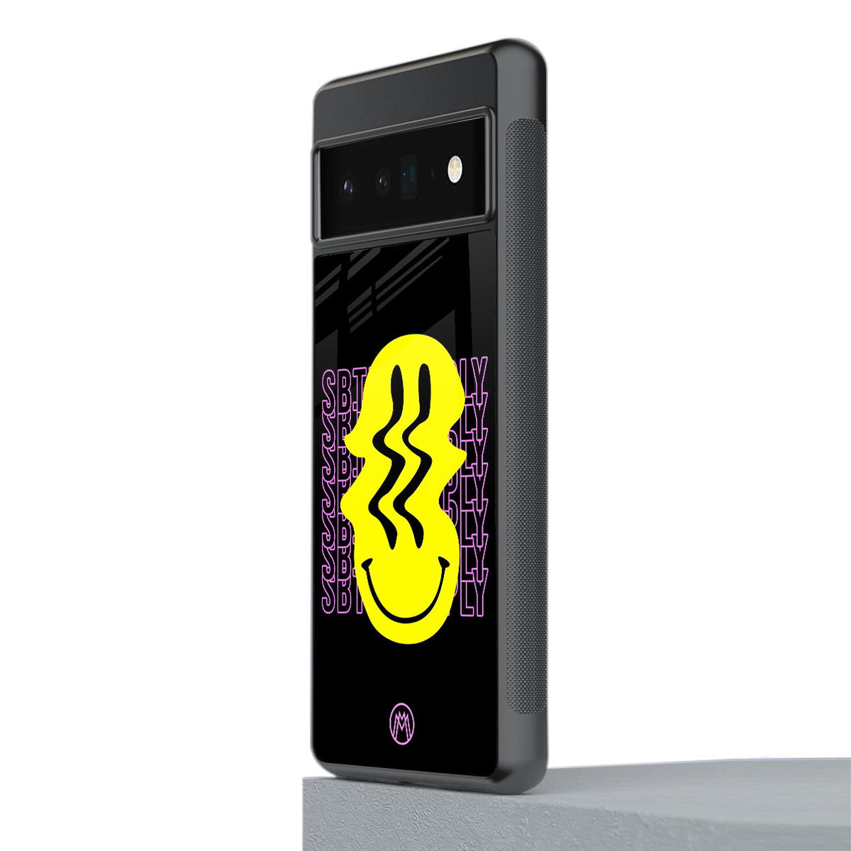 melt smile back phone cover | glass case for google pixel 6 pro